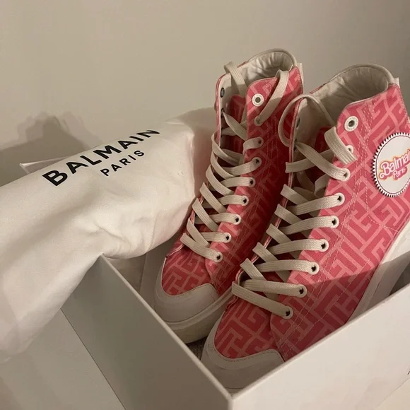 Balmain | Shoes | Balmain Barbie Collection Sneakers | Poshmark